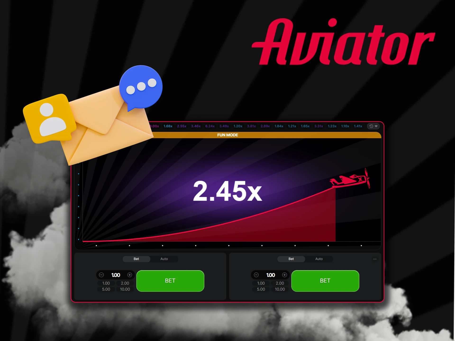 Ask questions about Aviator by email.