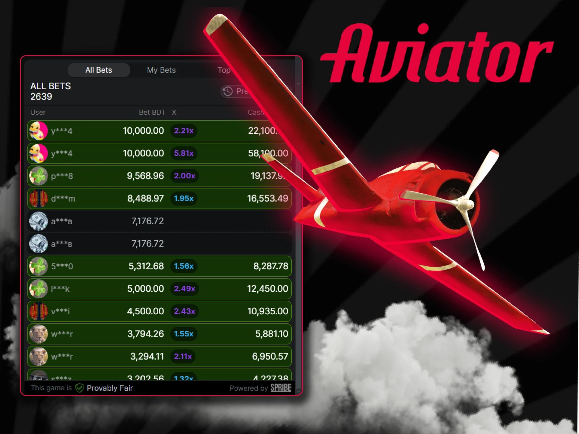 Download the official apps to play Aviator.