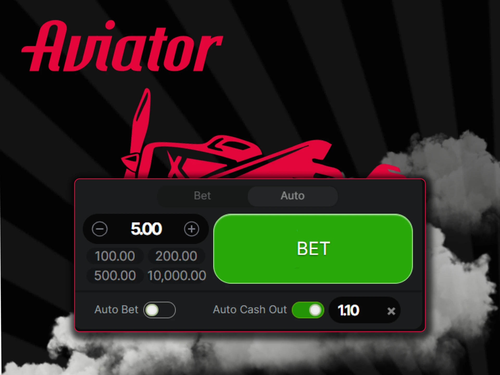 Use auto cashout feature in the Aviator game.