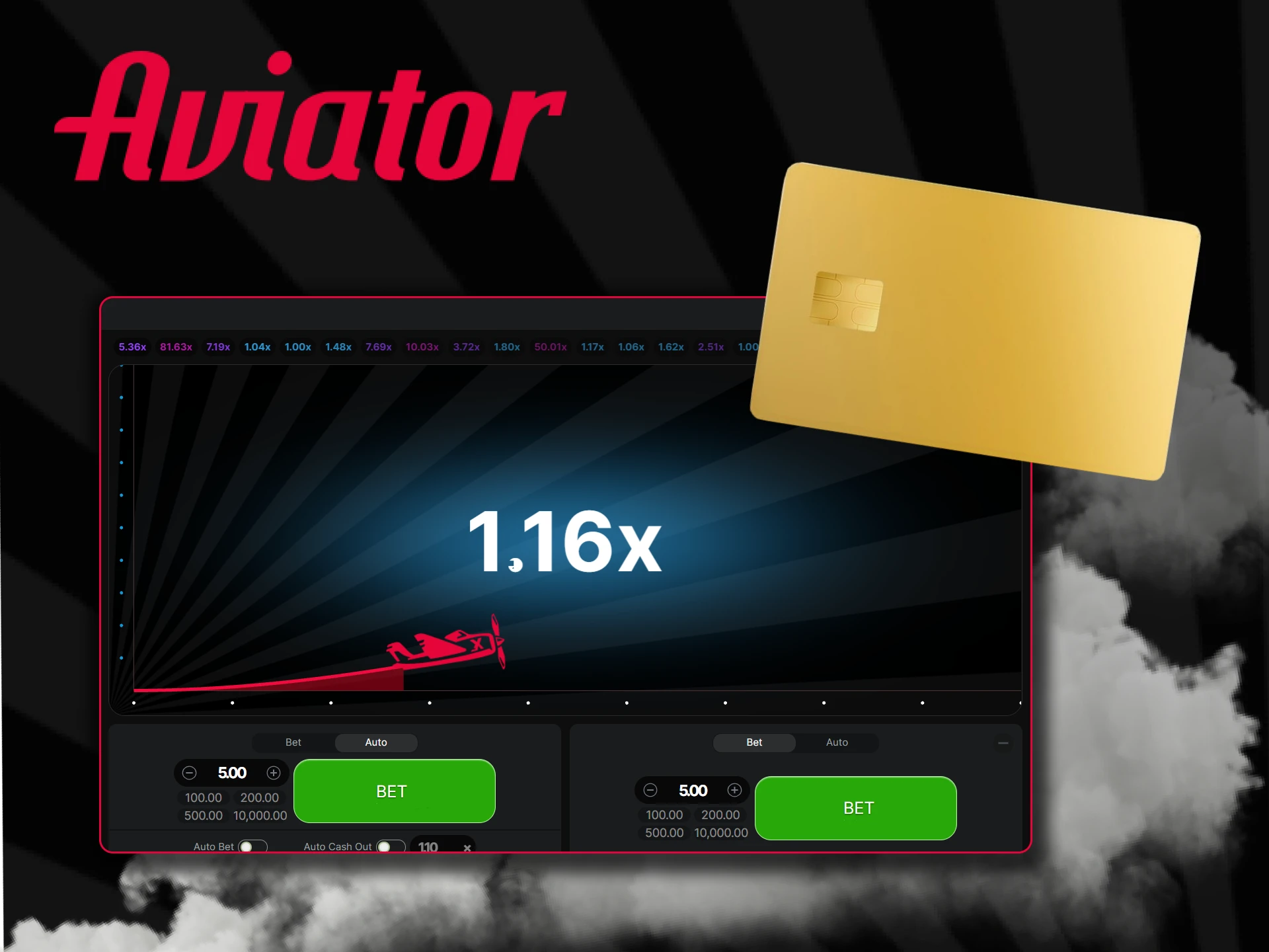 Play the Aviator game with real money.