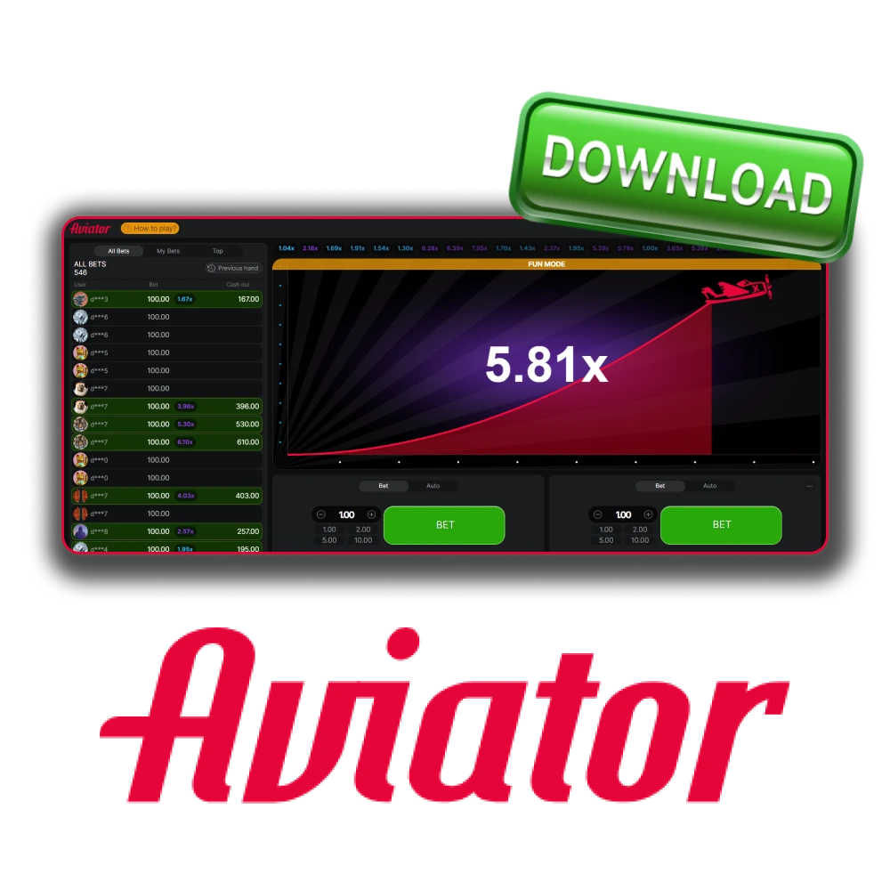 Download the Aviator game for PC.