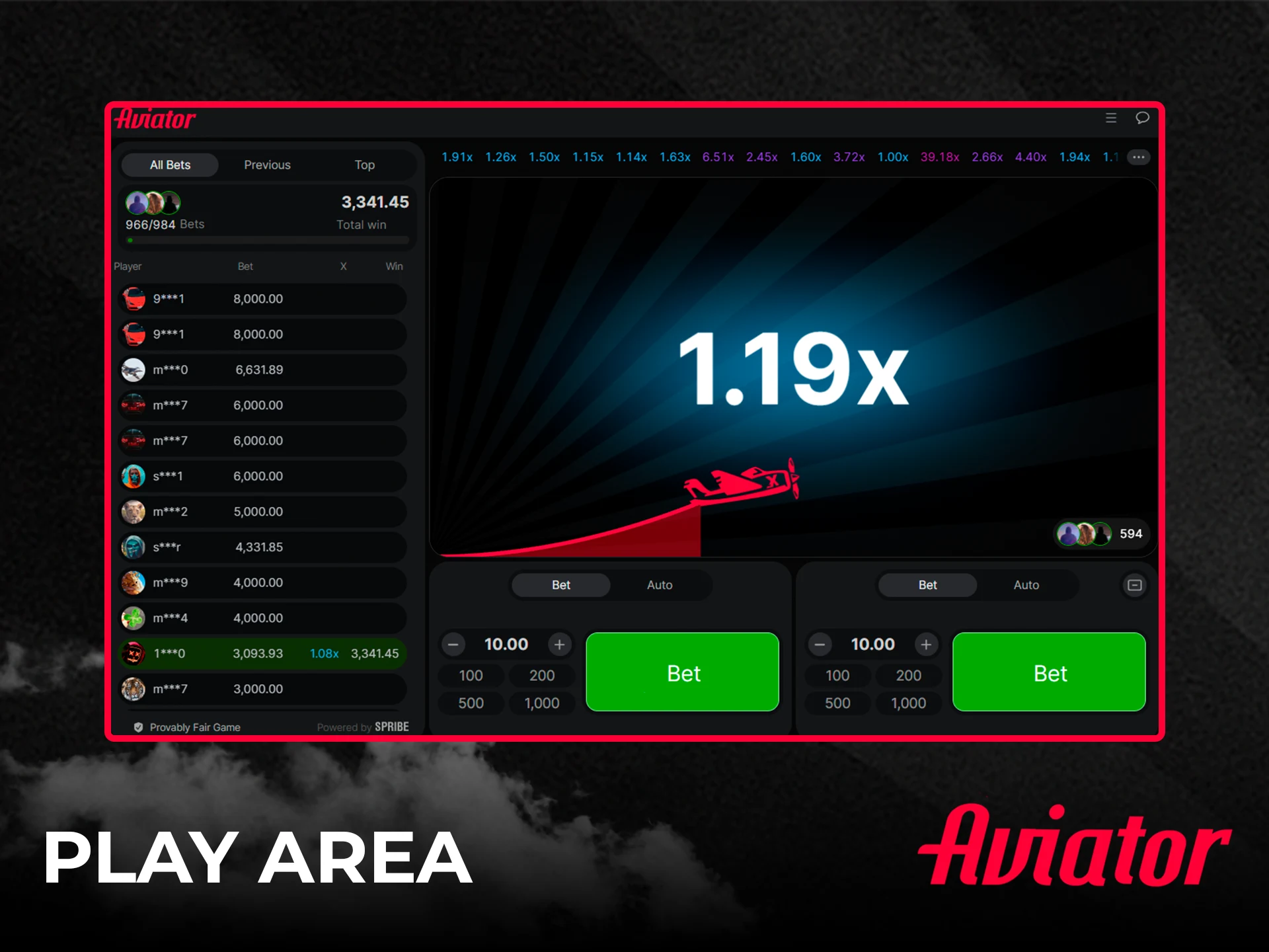Join the playing field of the Aviator game in India.