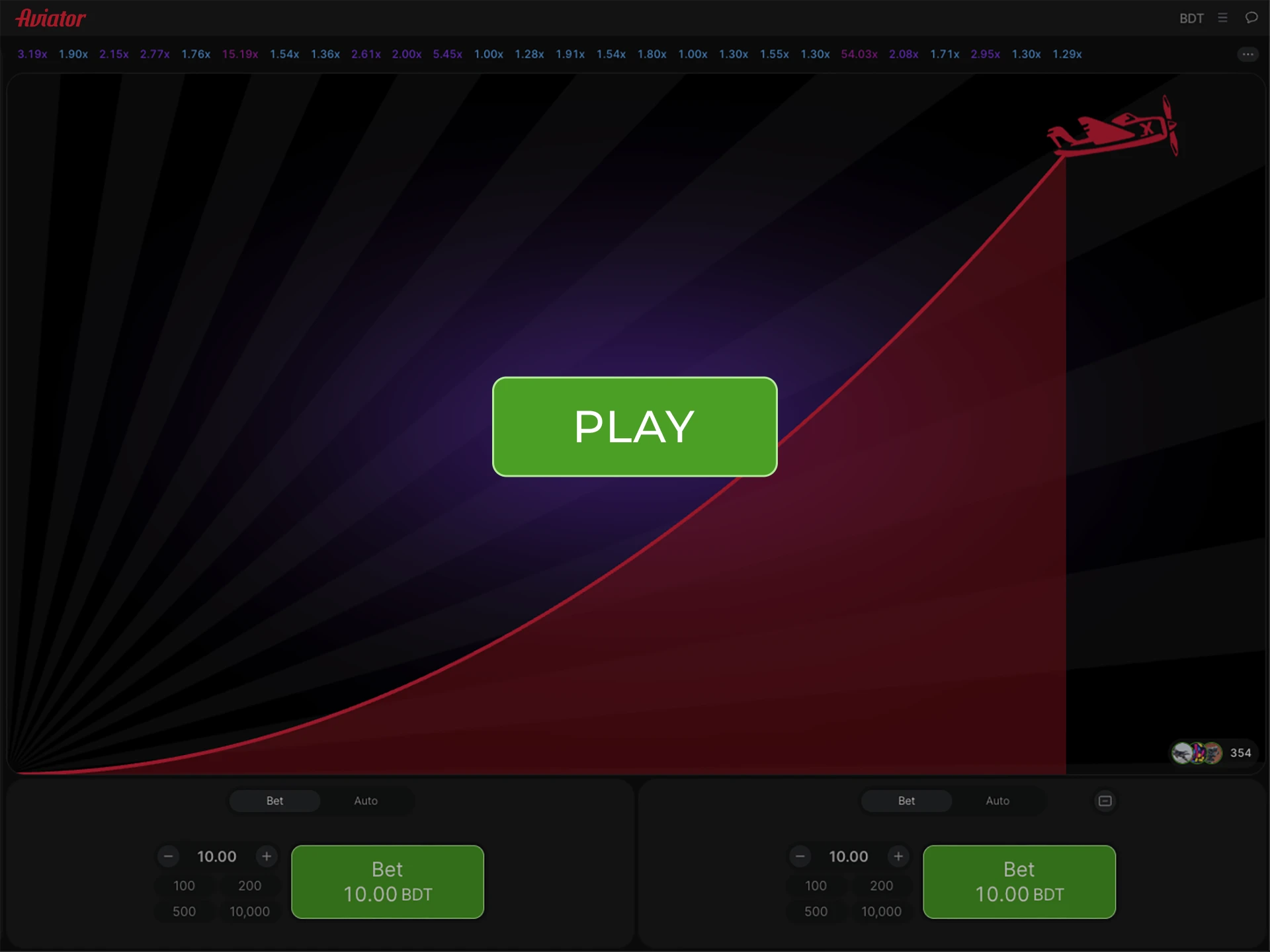 Gain experience and confidence in the demo mode of the popular Aviator game.
