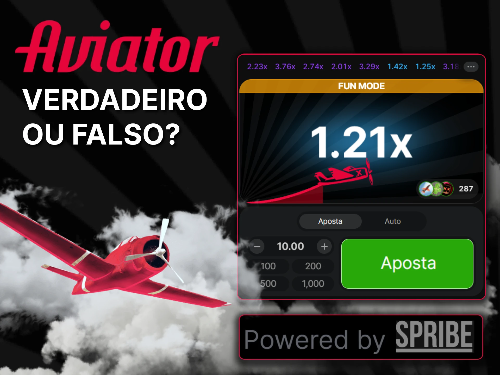 Jogue o jogo Aviator desenvolvido pela Spribe em Moçambique.