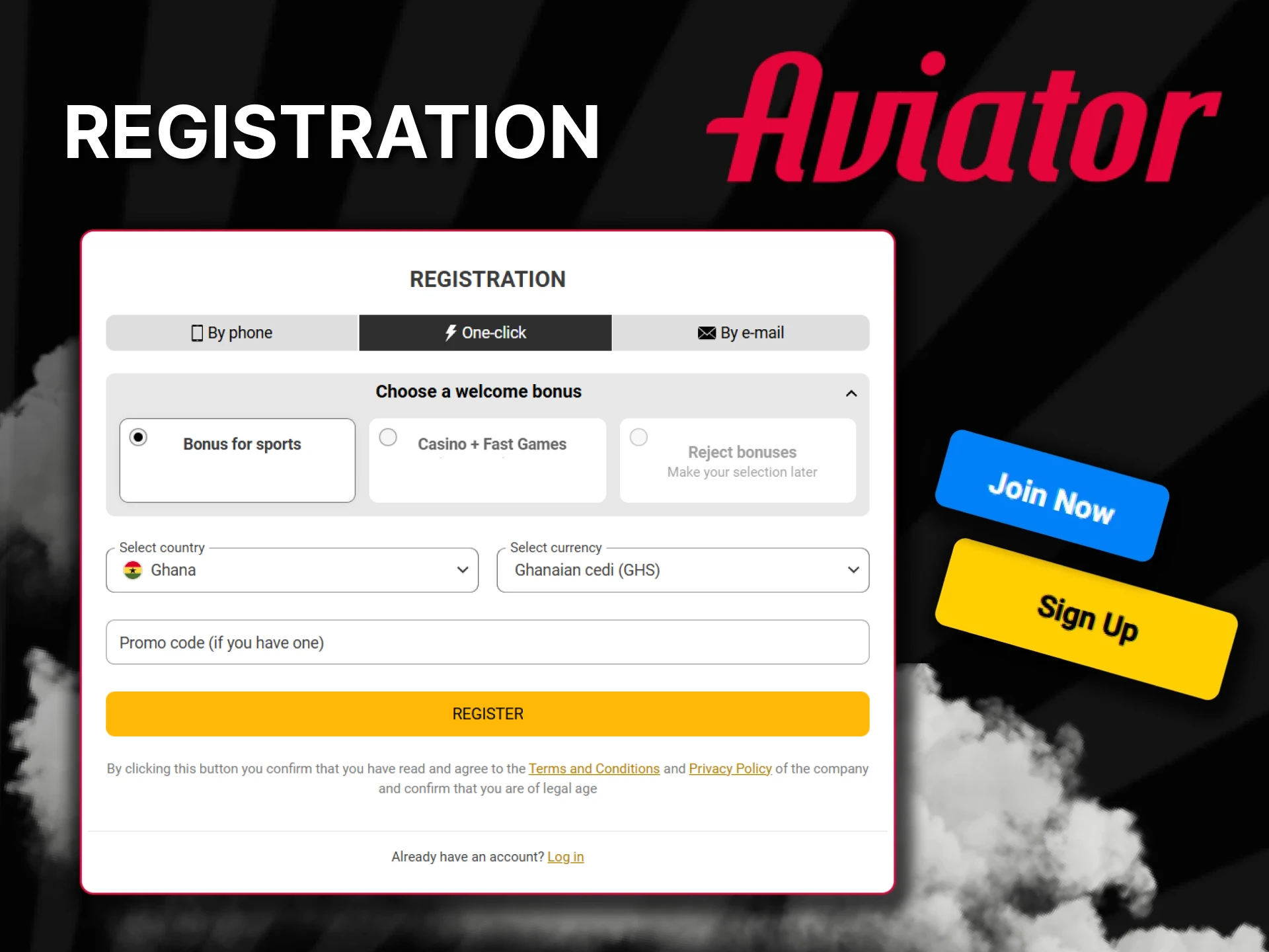 Register at your favorite casino to play the Aviator game.